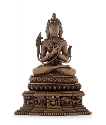 A Tibetan Bronze Figure of Bodhisattva Vajradhara