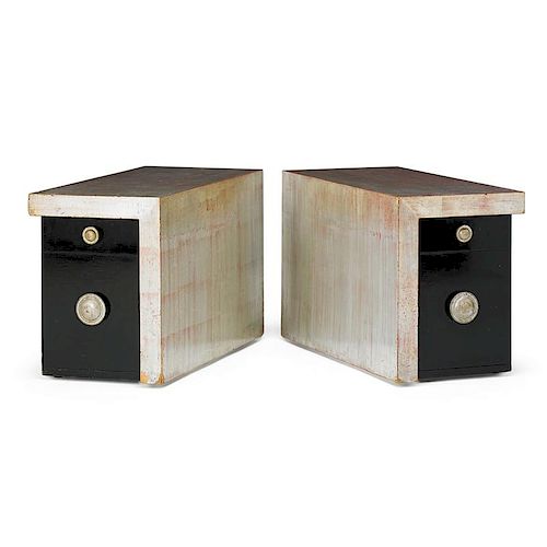 JAMES MONT Pair of side tables