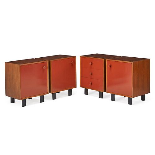 GEORGE NELSON; HERMAN MILLER Four cabinets