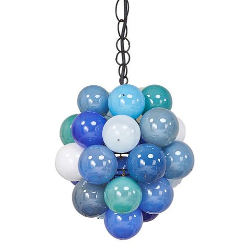 NAHO IINO Small blue chandelier