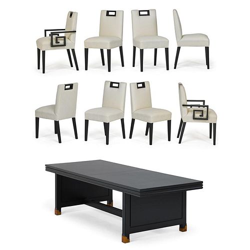 STYLE OF TOMMI PARZINGER Dining table and chairs