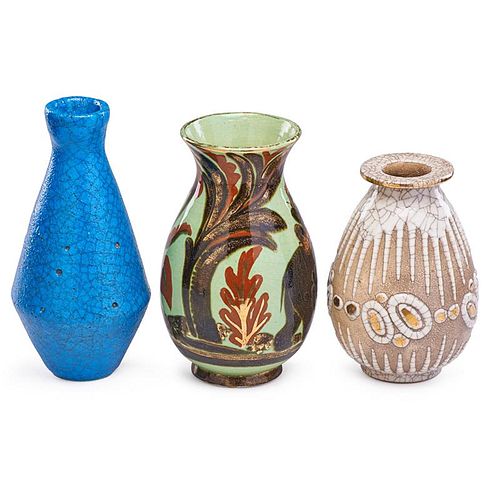 RENE BUTHAUD Three vases
