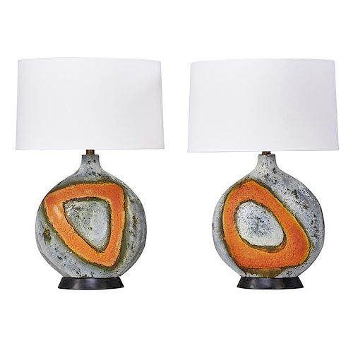 FANTONI Pair of table lamps