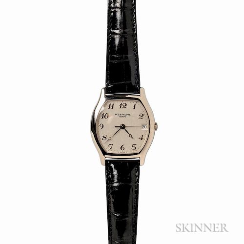 Gentleman's 18kt White Gold "Gondolo" Wristwatch, Patek Philippe