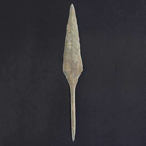 A Copper Rat Tail Spear, From the Collection of Roger "Buzzy" Mussatti, Michigan
