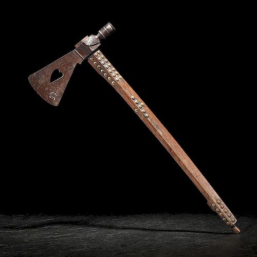Western Plains Pipe Tomahawk, From the Collection of Roger Mussatti, Michigan