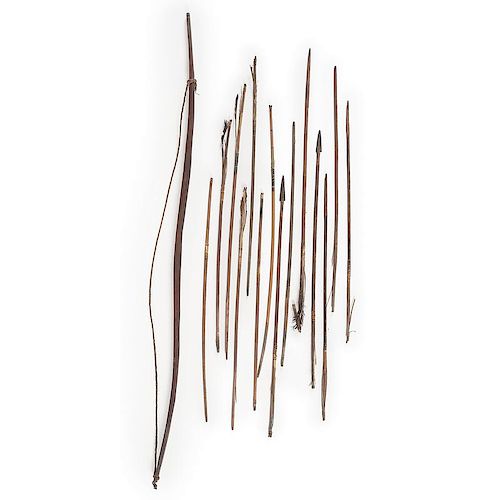 Plains Bow and Arrows, Collected by General Lawton (American, 1843-1899)