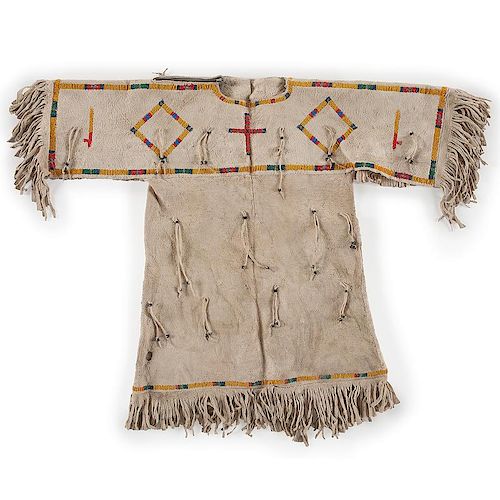 Sioux Beaded Hide Child's Dress