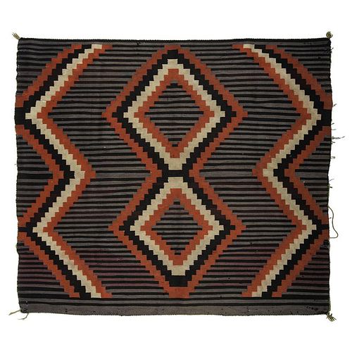 Navajo Germantown Moki-style Weaving / Rug, From the Estate of Clem Caldwell