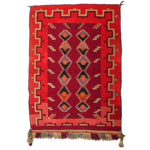 Navajo Germantown Weaving / Rug, From the Estate of Clem Caldwell