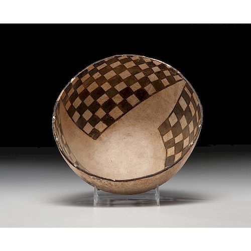 Mimbres Black-on-White Pottery Bowl, From the Collection of Jan Sorgenfrei