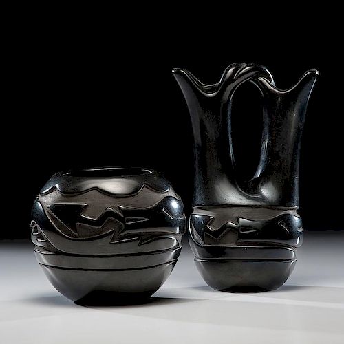 Pablita Chavarria (Santa Clara, 1914-1979) Blackware Pottery