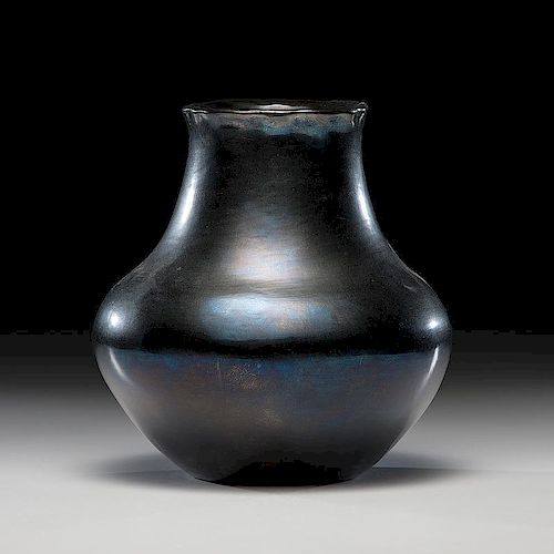 Maria Martinez (San Ildefonso, 1887-1980) Blackware Pottery Jar