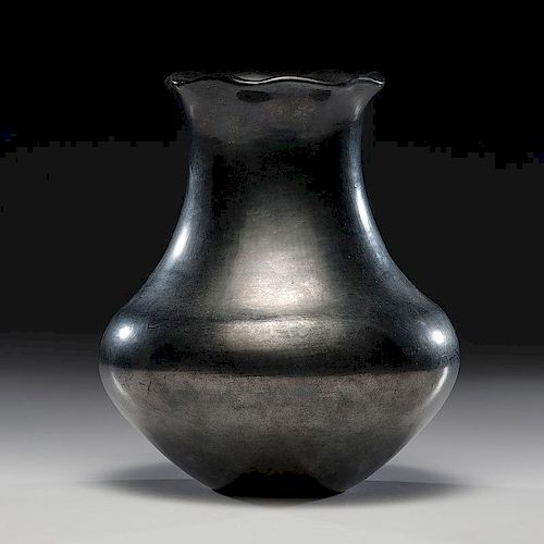 Maria Martinez (San Ildefonso, 1887 - 1980) Pottery Vase, From the Estate of Clem Caldwell