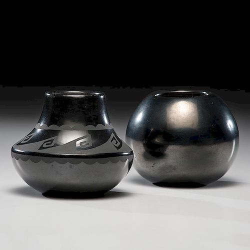 Adam and Santana Martinez (San Ildefonso, 1901-1999/ 1909-2002) Blackware Pottery