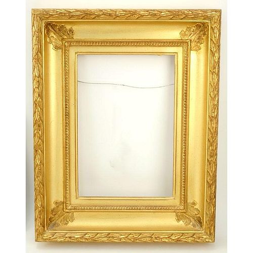 20th Century Louis XVI Style Gold Leaf Frame.