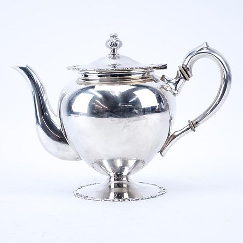 Camusso Peruvian Sterling Silver Tea Pot.
