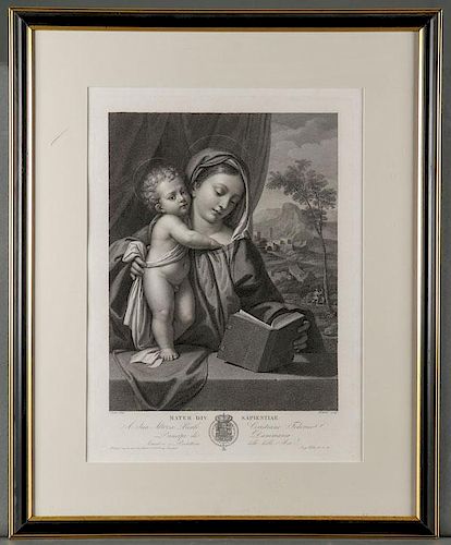 GROUP OF FIVE OLD MASTER ENGRAVINGS