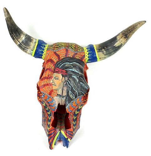 Artist Unkown, Mexicao, Signed Bull