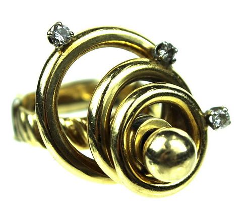 18 Karat Designer Diamond Ring