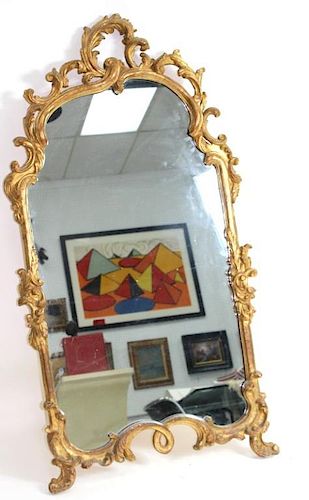 Mirror, French, Gilt Painted.