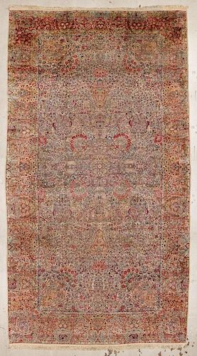 Antique Kerman Rug: 10'8'' x 19'7'' (325 x 597 cm)