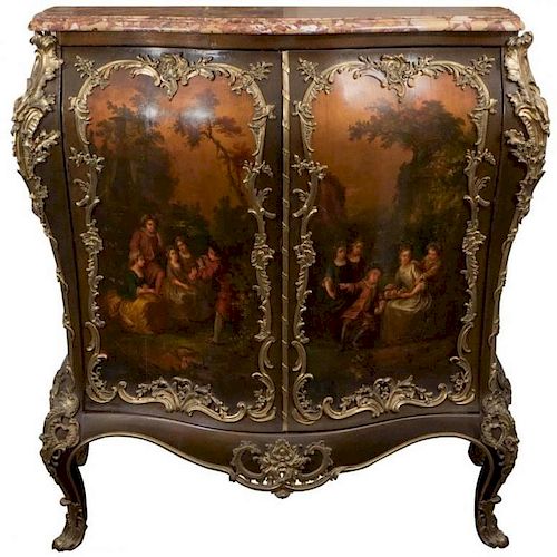 French Commode, Ormolu-Mounted, Vernis Martin