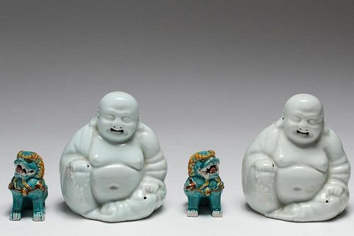 Chinese Export Porcelain Figurines, Group of 4