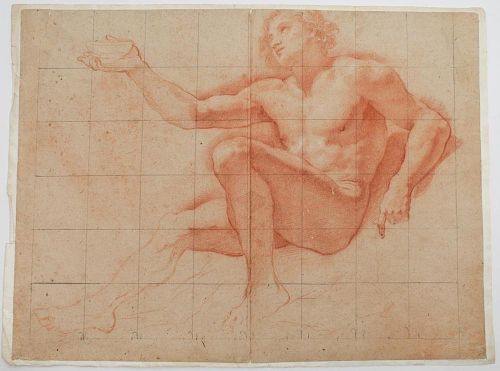 Attrib. Baldassare Franceschini (1611-1689)- Chalk