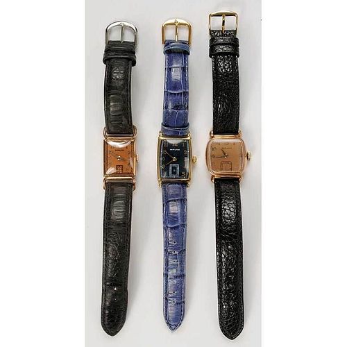 Three Hamilton Wrist Watches