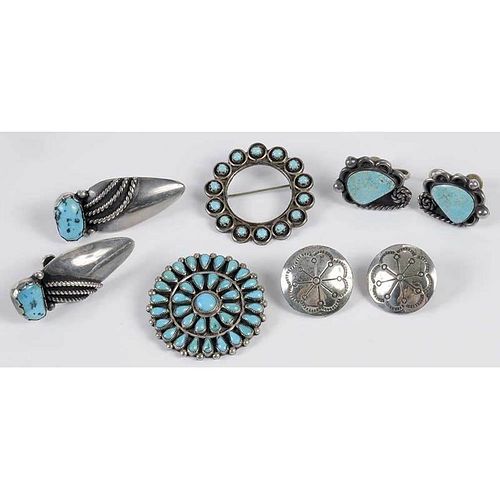 Group of Silver Southwestern Jewelry
