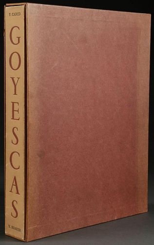 GOYESCAS:  FRANCIS CARCO - YVES BRAYER, 1953