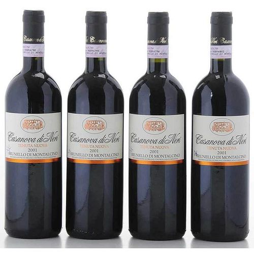 Four Bottles of 2001 Casanova di Neri