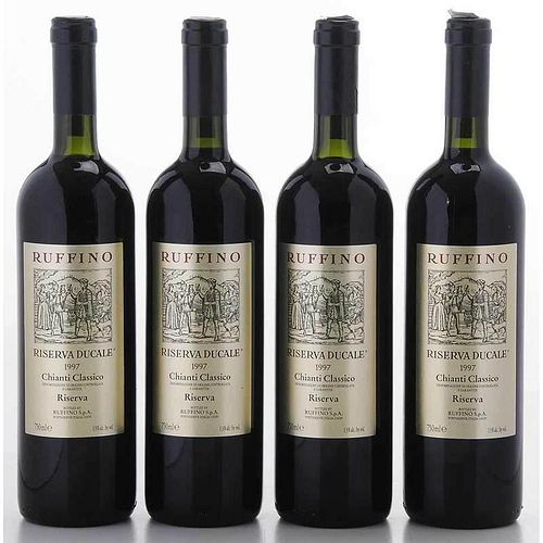 Four Bottles of 1997 Ruffino Riserva Ducale