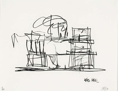 Gehry, Frank, Canadian-American b. 1929,"Study for new Gehry House",