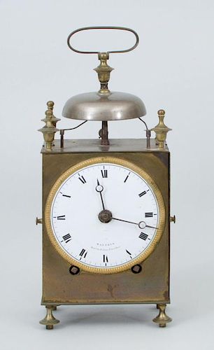 Empire Brass Alarm Clock, by Waltrin à Paris