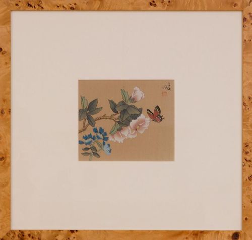 Five Chinese Paintings on Silk, Modern