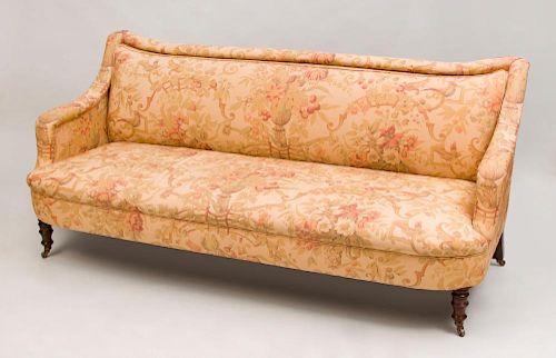 George Smith Mahogany and Upholstered Sofa