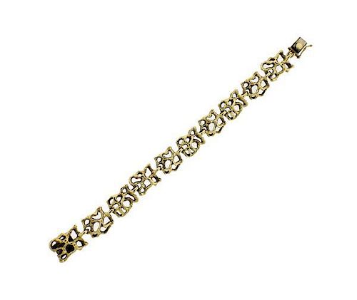 Ed Weiner 18k Gold Naturalistic Bracelet