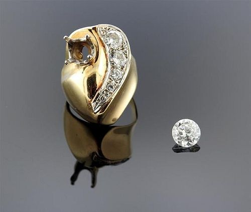 14k Gold 1.42Ct Diamond Ring