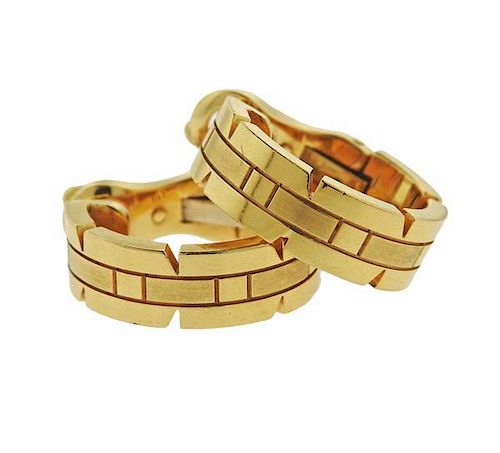 Cartier 18K Gold Hoop Earrings