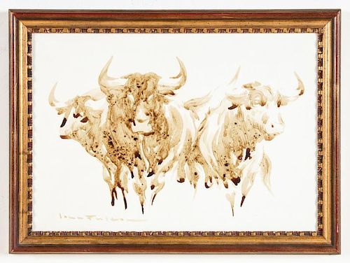 John Fulton Short (1932-1998) Bull's Blood Painting