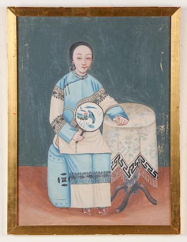 Antique Chinese (19/20th c.) Portrait of a Lady