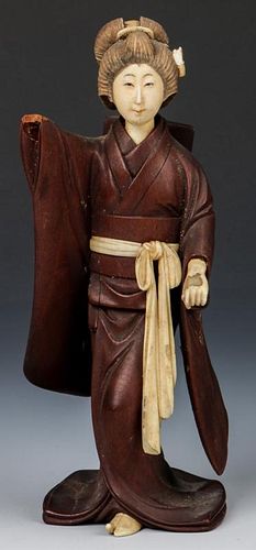 Japanese Meiji Period Carved Okimono
