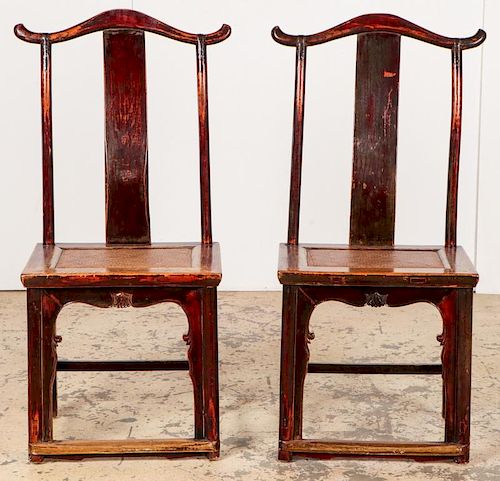Pair of Antique Chinese Scholar's Chairs