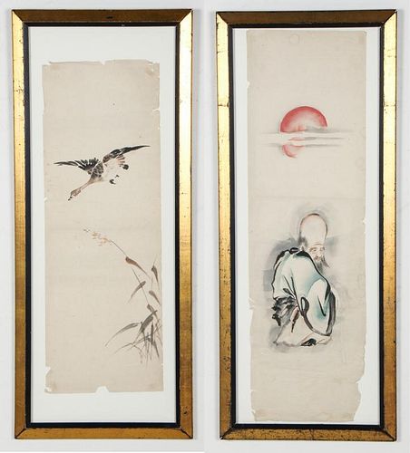 Pair of Chinese Paintings on Paper