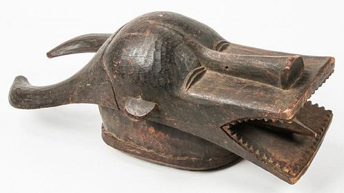 Senufo Fire Spitter Mask, Cote d'Ivoire, Early 20th C.