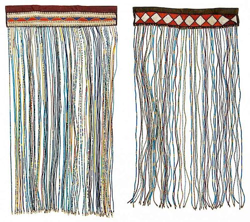2 Vintage African Bead Hangings