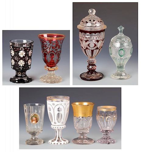 8 pc Estate Glass Collection