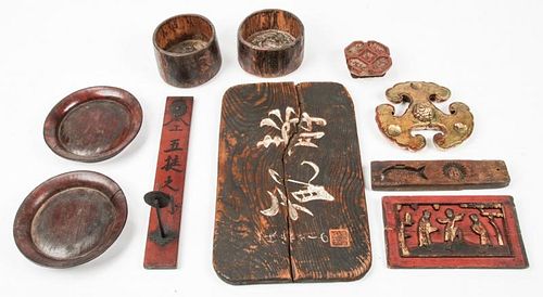 Collection of Decorative Chinese/Asian Wood Carvings